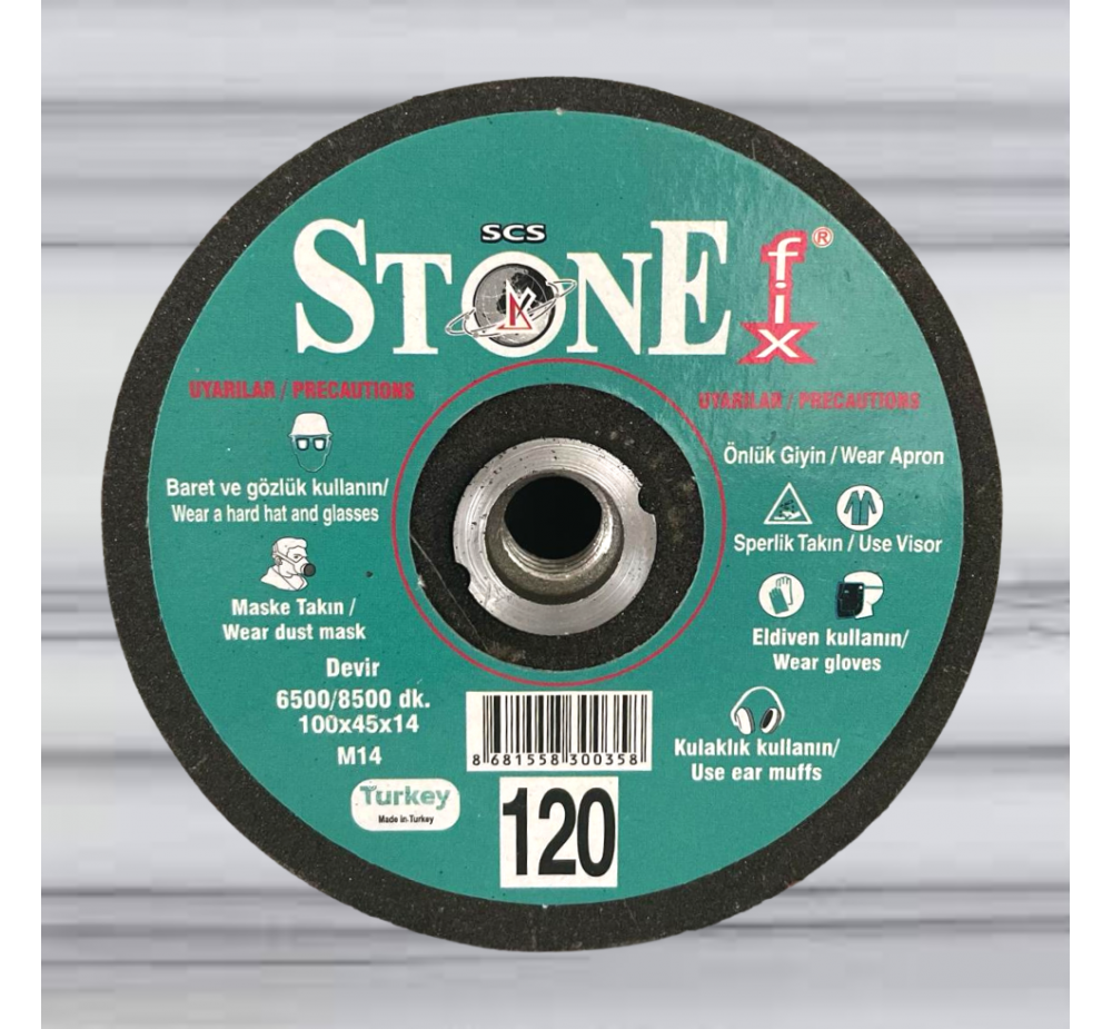 Stone-fix DÜZ KARBONÇANAK TAŞI 120 NO  
